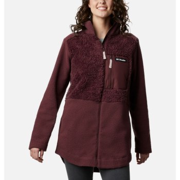 Columbia Lodge Sherpa Full Zip Fleece, Chamarras Vino Para Mujer | 674231-MSN